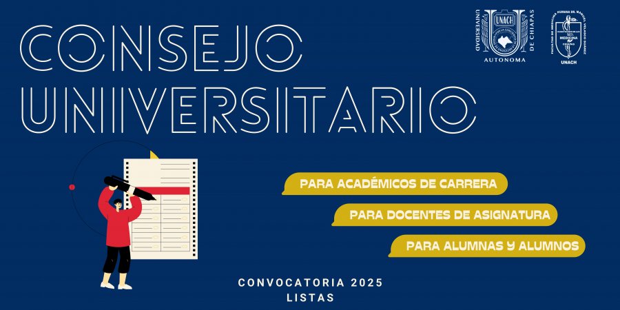 Lista de candidatos Consejo Universitario 2025